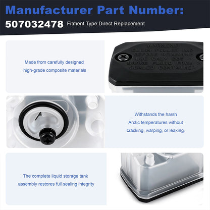 Master Cylinder Reservoir Assembly 507032478 for Ski-Doo MXZ Summit Renegade