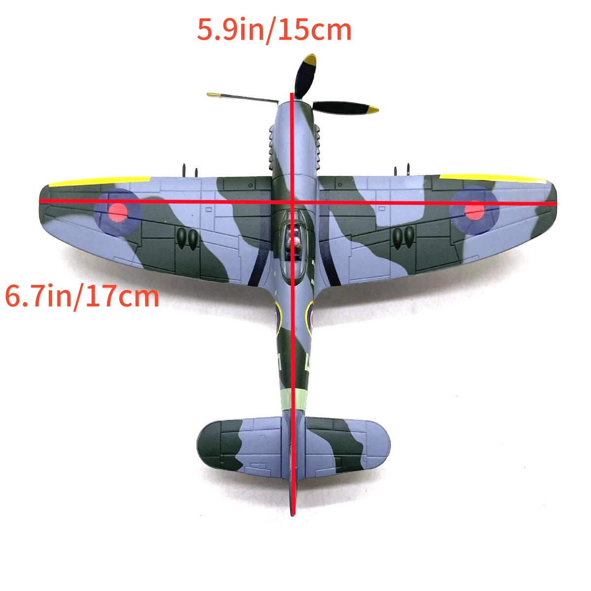 WWII Hawker Tempest Mk.V Royal Air Force Fighter Model 1/72 Scale Alloy Diecast