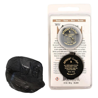 Aves Apoxie Sculpt - Modeling Compound 2 Part (A & B) - 1/10 Pound, Black
