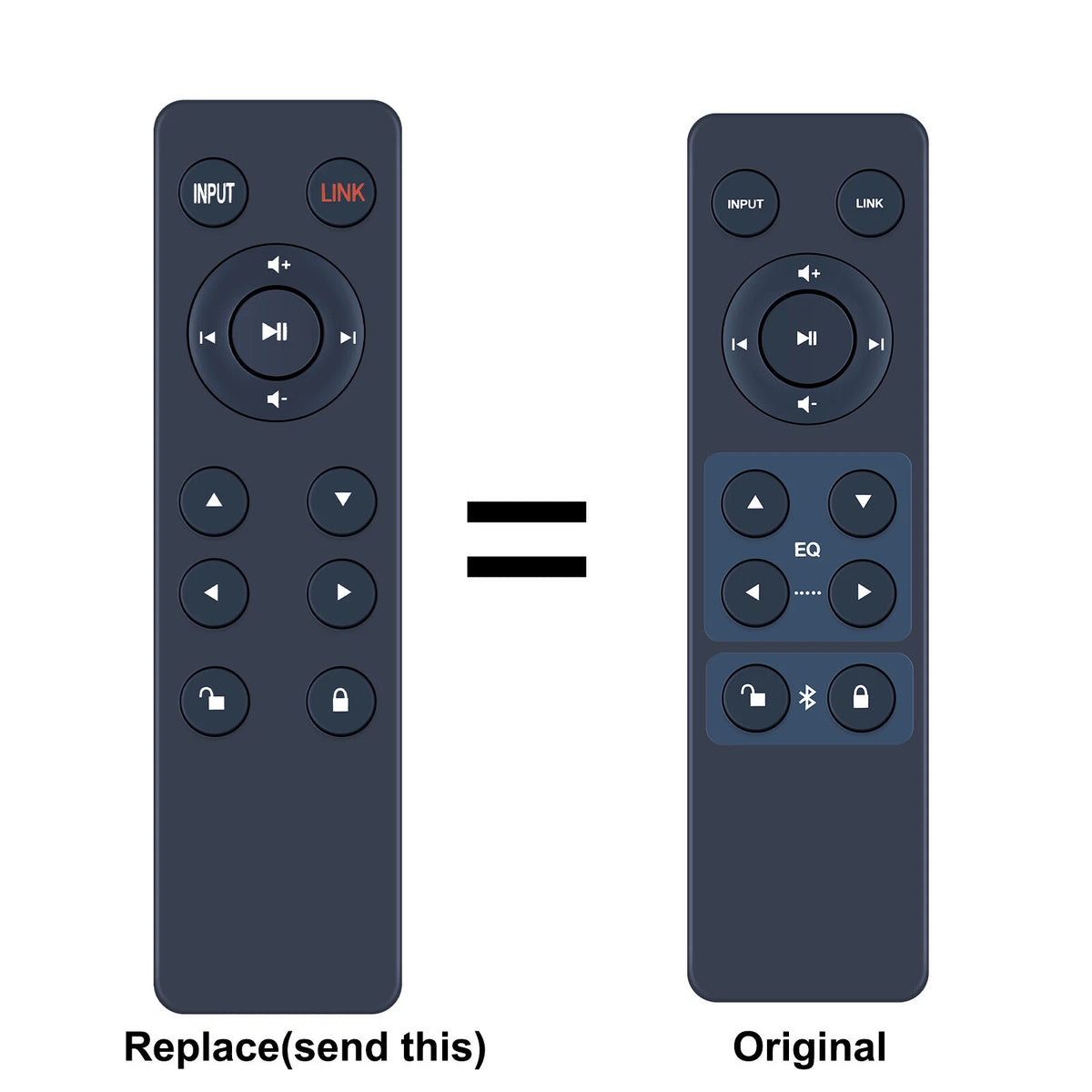Replacement Remote Control For Aiwa Exos-9 Portable Bluetooth Speaker