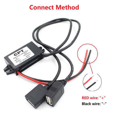 12V to 5V 3A 15W DC-DC Step Down Buck Converter Power Supply Module For Car