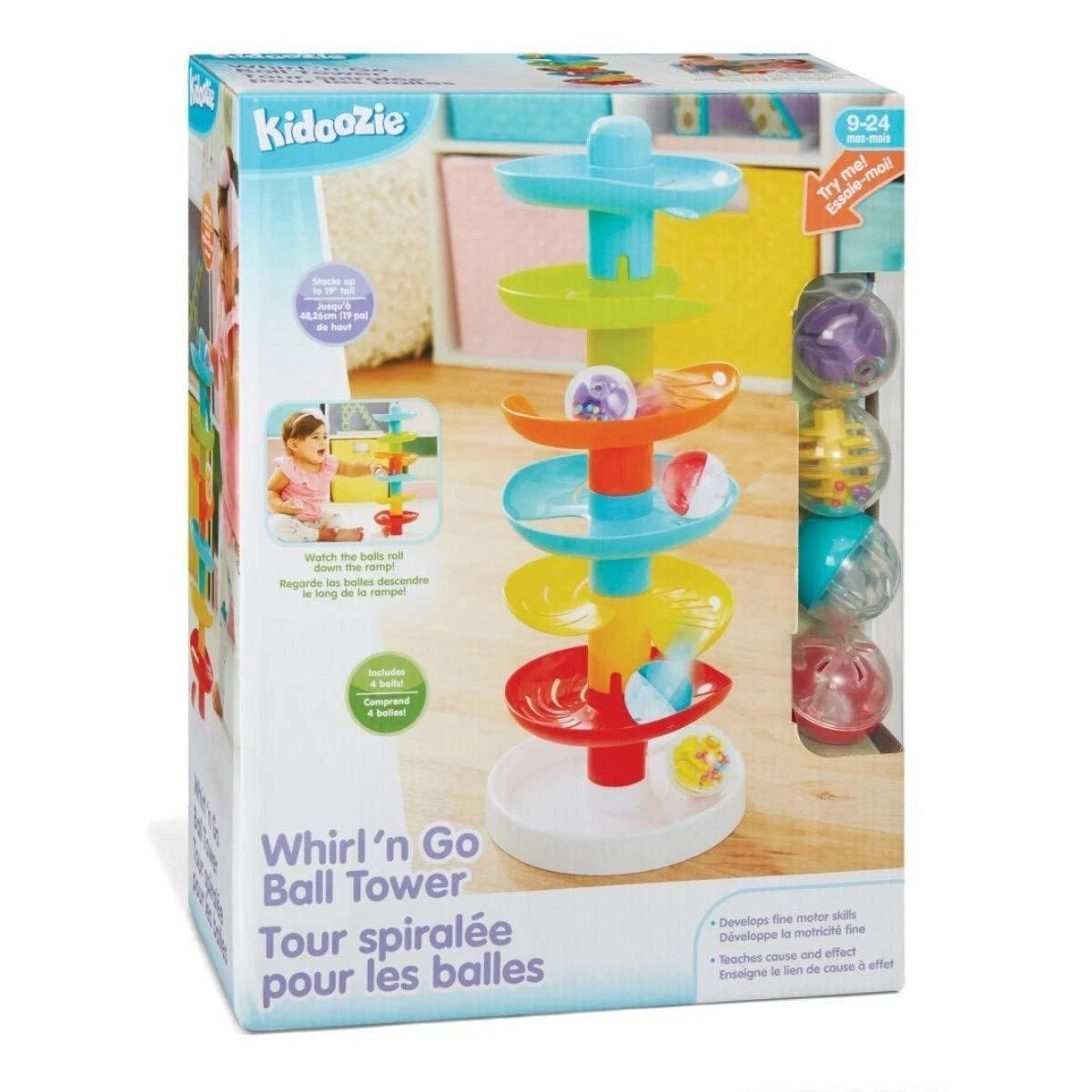 Kidoozie Ball Drop | Toddler Toy | Learning & Small (Toddler Size), Multi