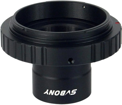 SVBONY T2 T Ring Adapter and T Adapter, 1.25 inches Metal Telescope Black