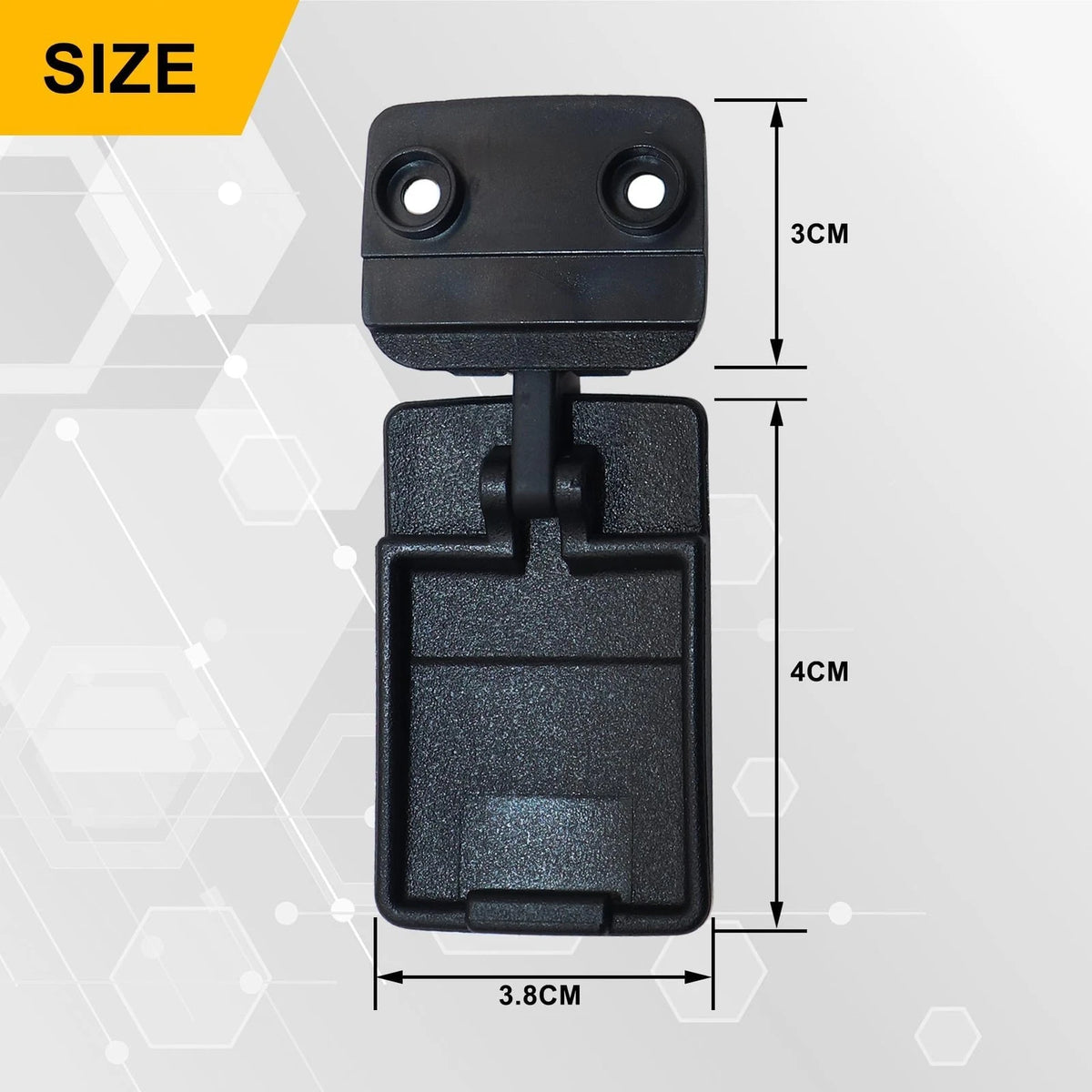 GXARTS Rear Sliding Window Lock Latch Replace 69370-35010 Compatible Black