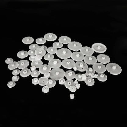 58PCS Small Gears Set Plastic Module 0.5 for DC Motor DIY Model Toys...
