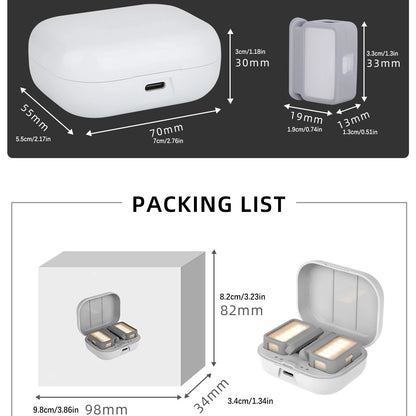 3000-6500k LED Fill Light+Charging Case For DJI OM 5 4 Handheld Stabilizer