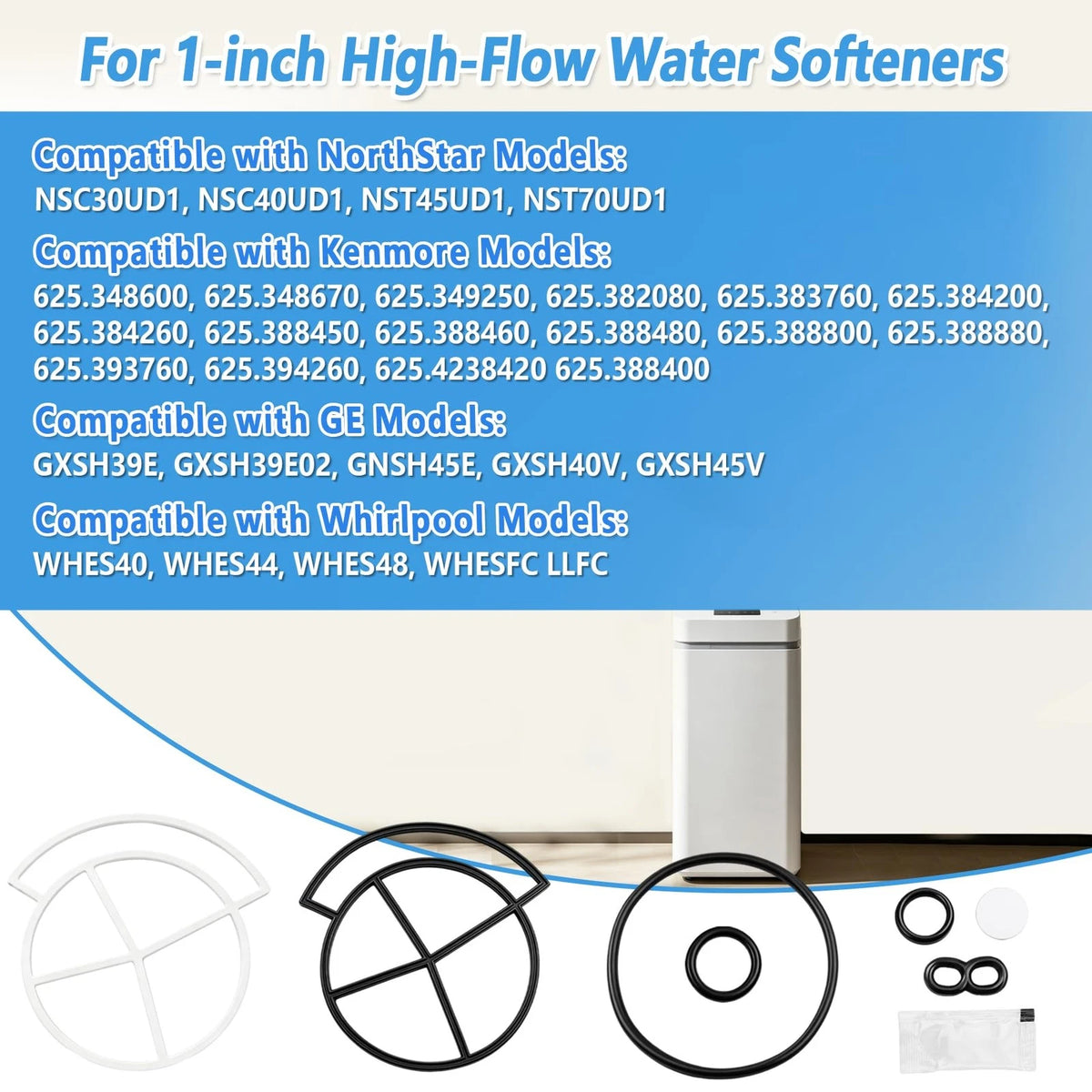 7185487 Water Softener Seal Kit Black