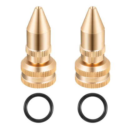 Feekoon 2 Pack Brass Adjustable Nozzle 3/8-24, as the picture shown