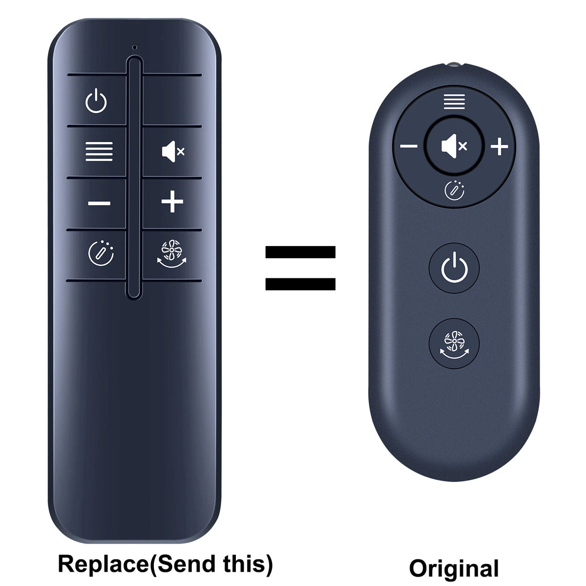 Replace Remote Control For Holmes  40" Smart Connect Wi-Fi Digital Tower Fan