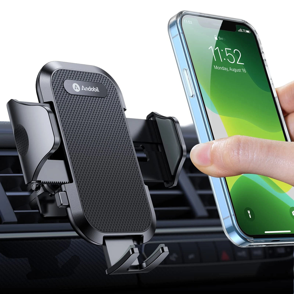 andobil 2026 Upgraded Car Phone Holder Mount for Vent, 4-7 inches, Black