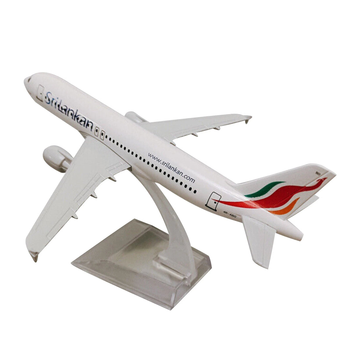 A320 SriLankan Airlines Civil Airliner Model 16cm Simulation Aircraft Ornaments