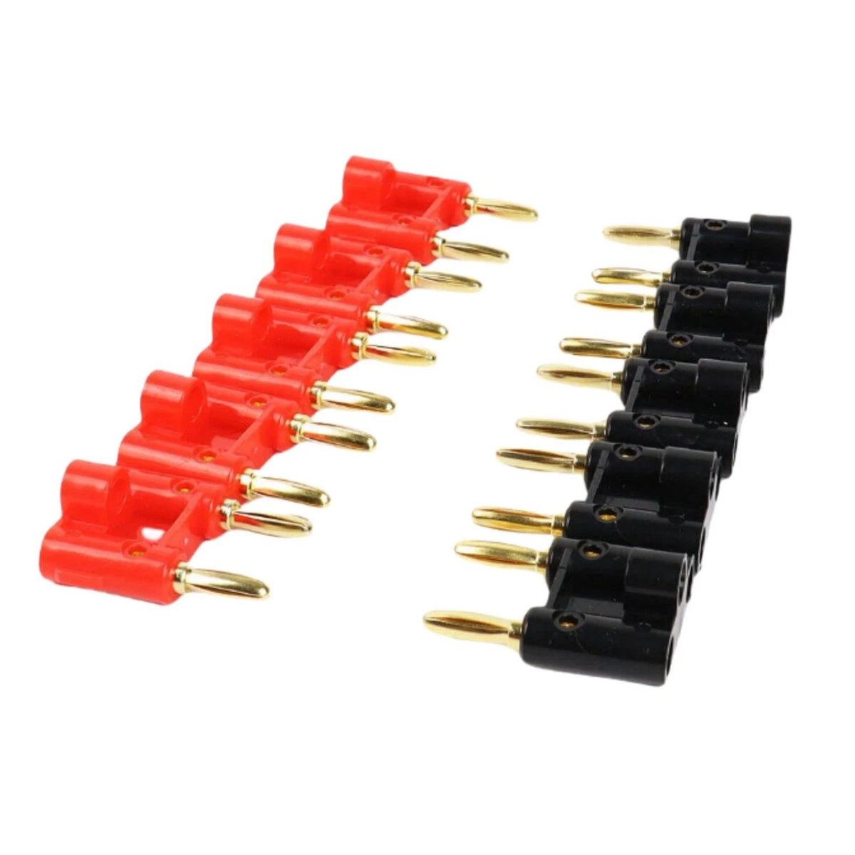 Speaker Banana Plugs Dual 4mm Gold 10PCS Copper Connectors Safe Easy Install