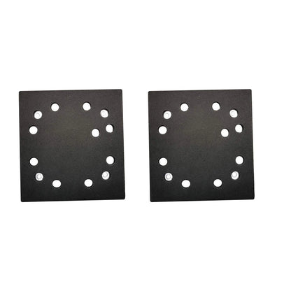 2PCS 1/4" Square 10 Holes Sander Disc and Backing Plate For Dewalt DW411 BD5000