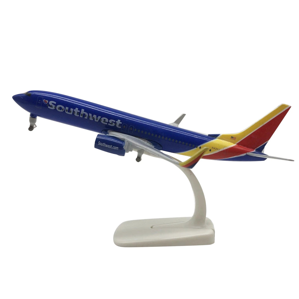 20cm 737 B737 Airline Diecast Airplane Model With Wheels Static Display