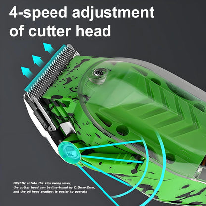 Hair Trimmer Kit for Men,Professional Barber Set Beard Green