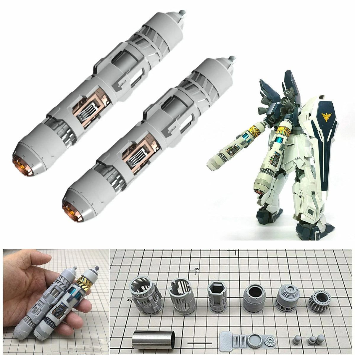 2 Pcs Fuel Tank Kit For Gundam HG 1/144 Model Kit Decoration Collection
