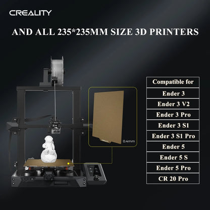 Creality Official PEI Plate with Adhesive for Ender 3/Ender 3 Golden