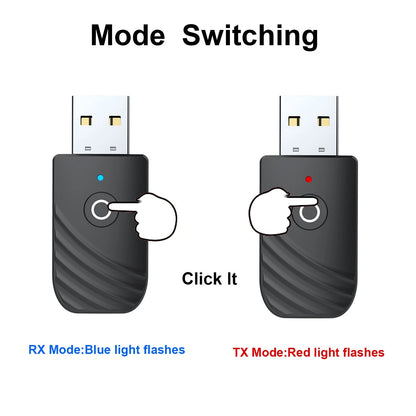 DC 5V Wireless USB Bluetooth Audio PC TV Car Transmitter Receiver Adapter