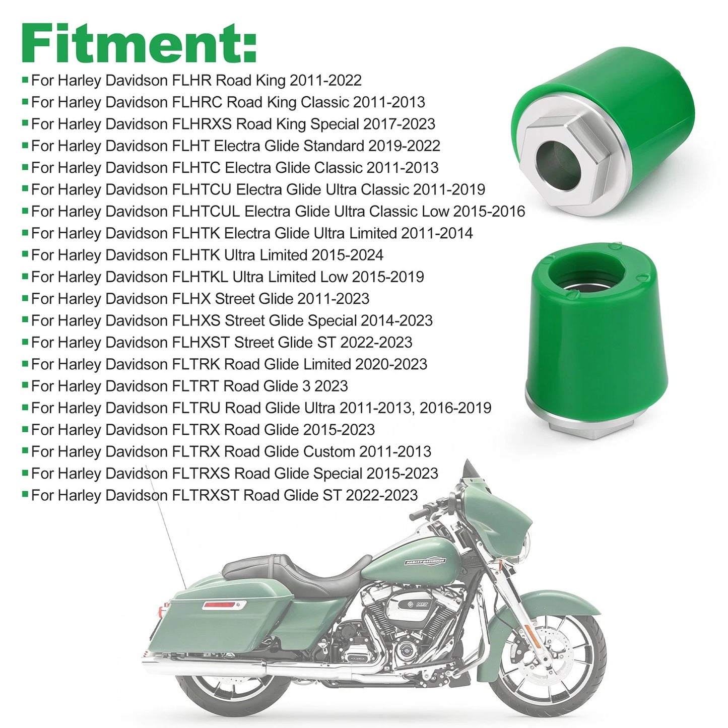 Gooden-Tite Rear Swingarm Bushing Set for Harley Davidson Electra Glide