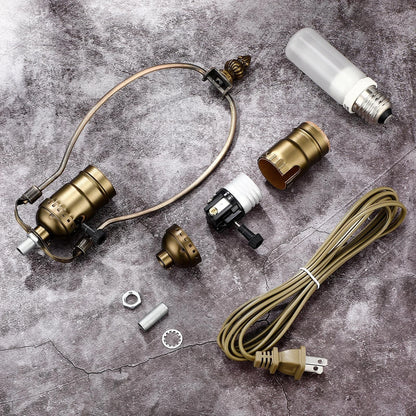 Honoson Lamp Repair Kit Table Rewire Parts with 3 Way Socket Bronze