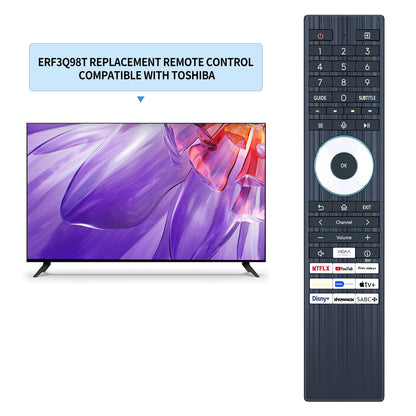 ERF3Q98T Replacement Remote Control For Toshiba Smart TV With SABC