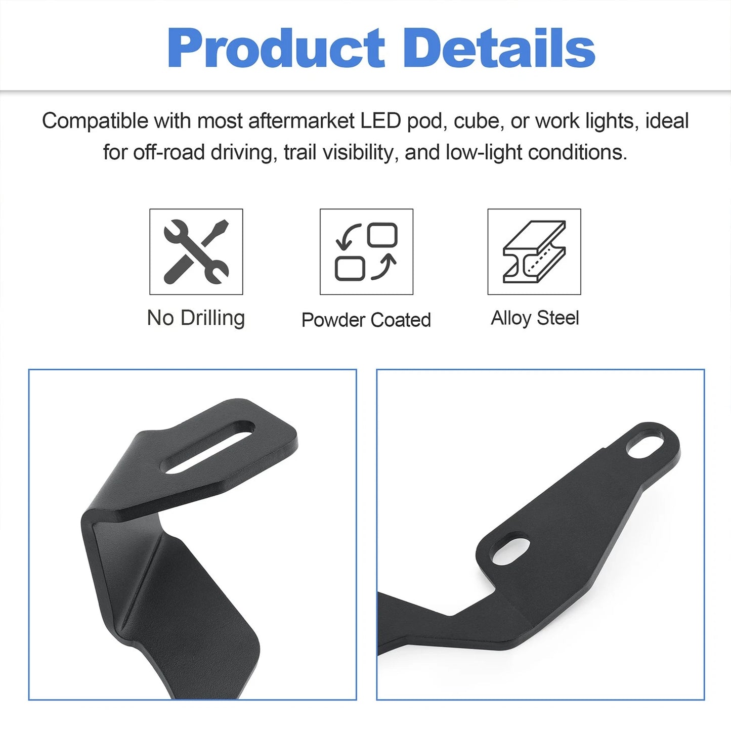 Ditch Light Brackets for Toyota Tundra Sequoia 2000–2006 1st Generation