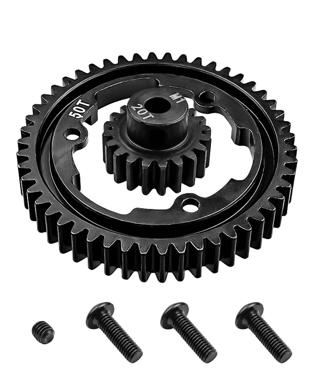 50T M1.0 Hardened Steel Spur Gear with 20T Pinion Fit for 50T+20T