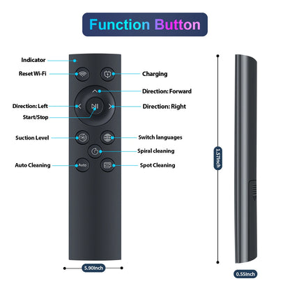 For AIRROBO P20 Robot Vacuum Cleaner Replacement Remote Control