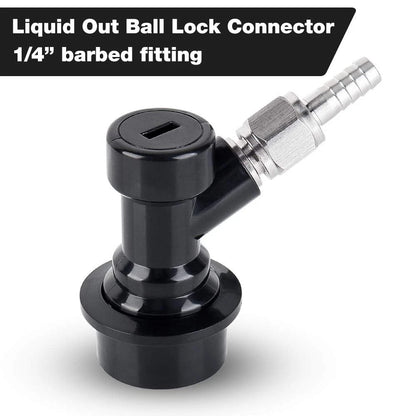Ball Lock Keg Disconnect Quick 2 pairs of ball lock keg fittings, Red