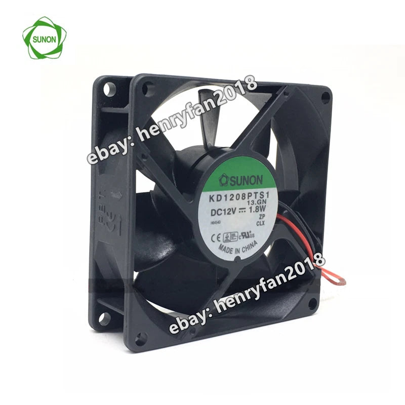 SUNON KD1208PTS1 Axial Fan DC 12V 1.8W  80*80*25mm 2-wires Case Cooling Fan