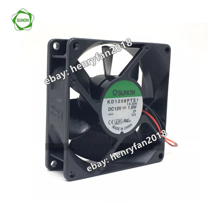 SUNON KD1208PTS1 Axial Fan DC 12V 1.8W  80*80*25mm 2-wires Case Cooling Fan