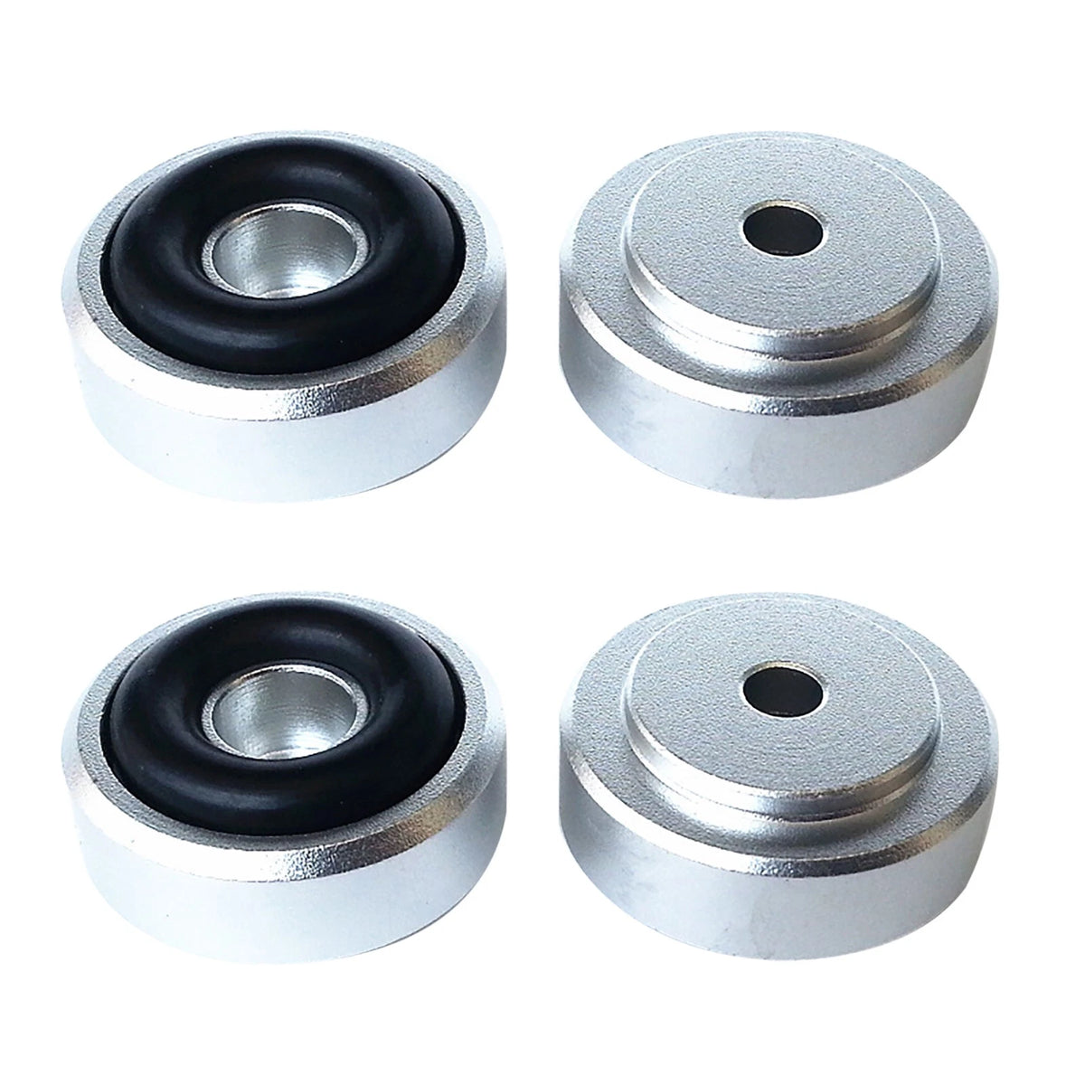 4pcs 20x8mm Silver Isolation Feet Stand For CD Turntable Radio AMP Amplifier D