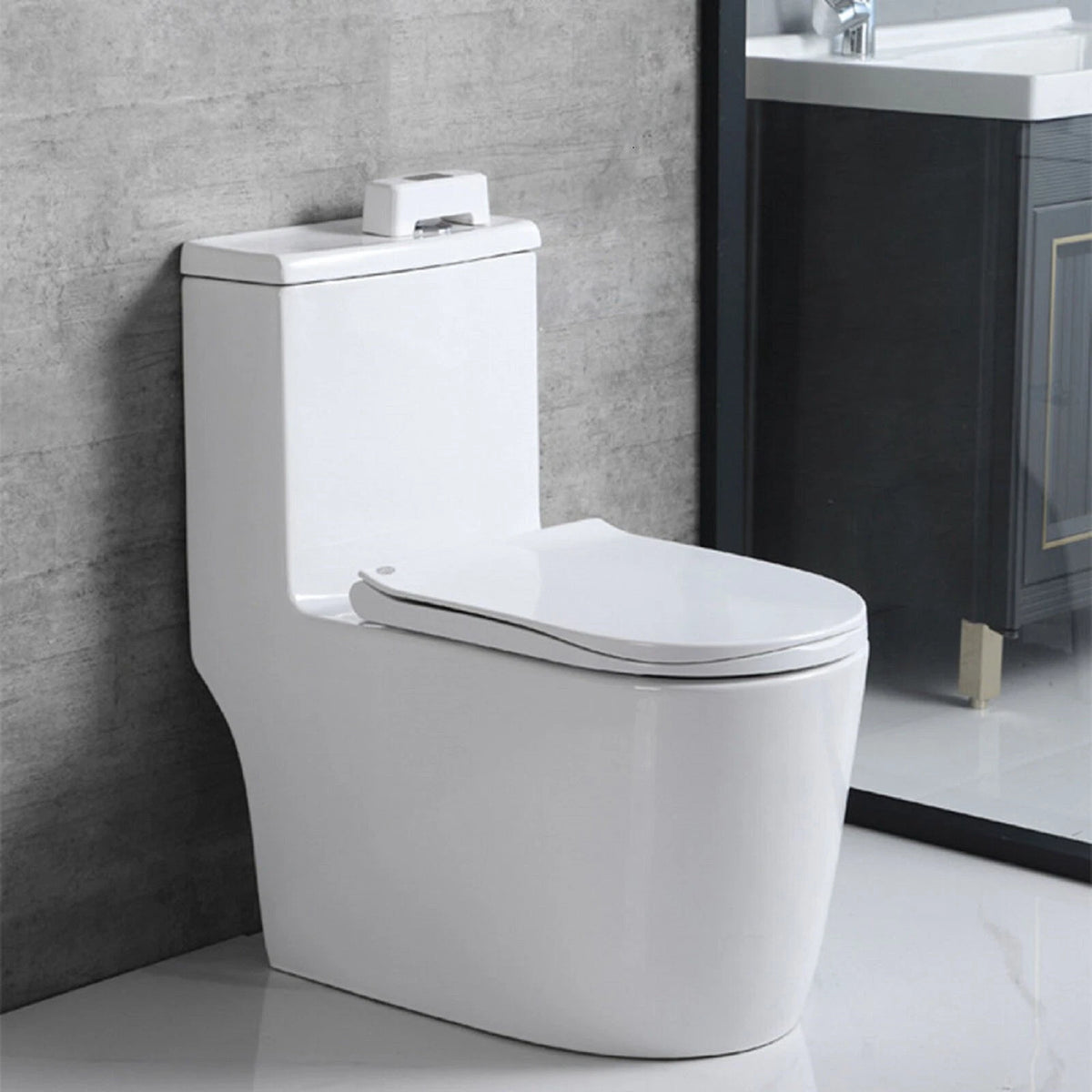 ABS Plastic Automatic Touchless Toilet Flusher Button Home Flushing Sensor
