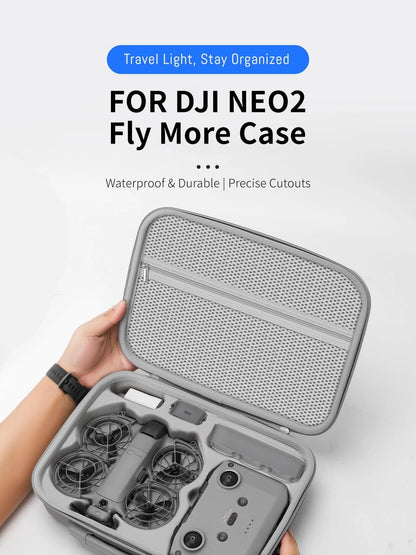 Carrying Case for DJI Neo 2, Portable 32.5*23.5*9CM (12.8*9.2*3.5IN), grey