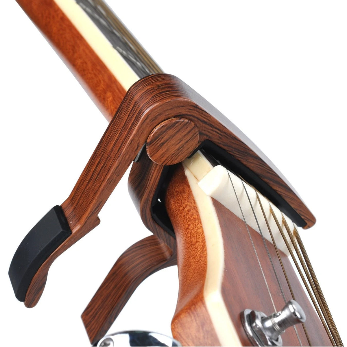 Guitar Capo 2 Pack Clamp for Acoustic MA01-CAPO, Rosewood+Black