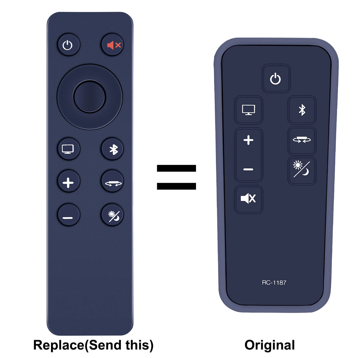 RC-1187 Replacement Remote Control For Denon DHT-T100 TV SoundBar