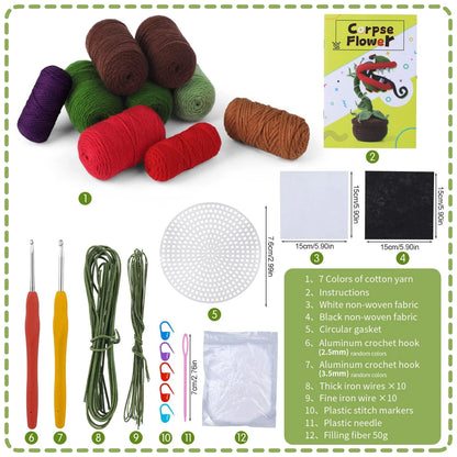 Yizzvb Crochet Kit Beginners Starter Kits Knitting Supplies 1, Piranha