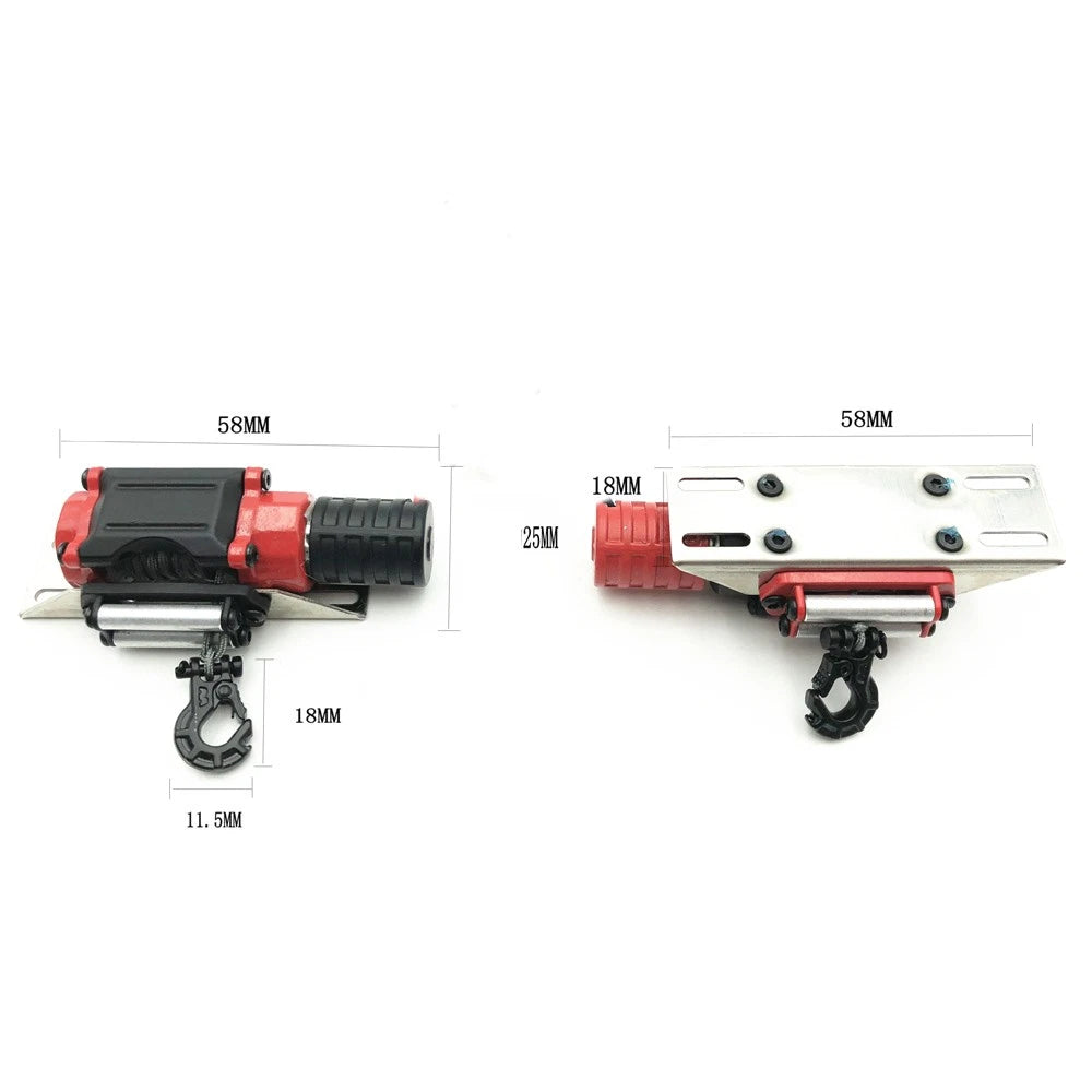 Warn Winch for 1/10 SSCX10 D90 D110 TF2 TRX4 TRX-4 KM2 RC Car Crawler