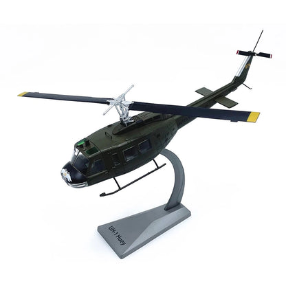 Authentic UH-1 Iroquois Helicopter Diecast Model 1:48 Scale Rotating Parts Gift