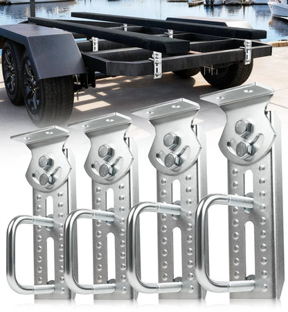 Toplamper Upgraded Boat Trailer Bunk Brackets Galvanized Bunks Bracket for...