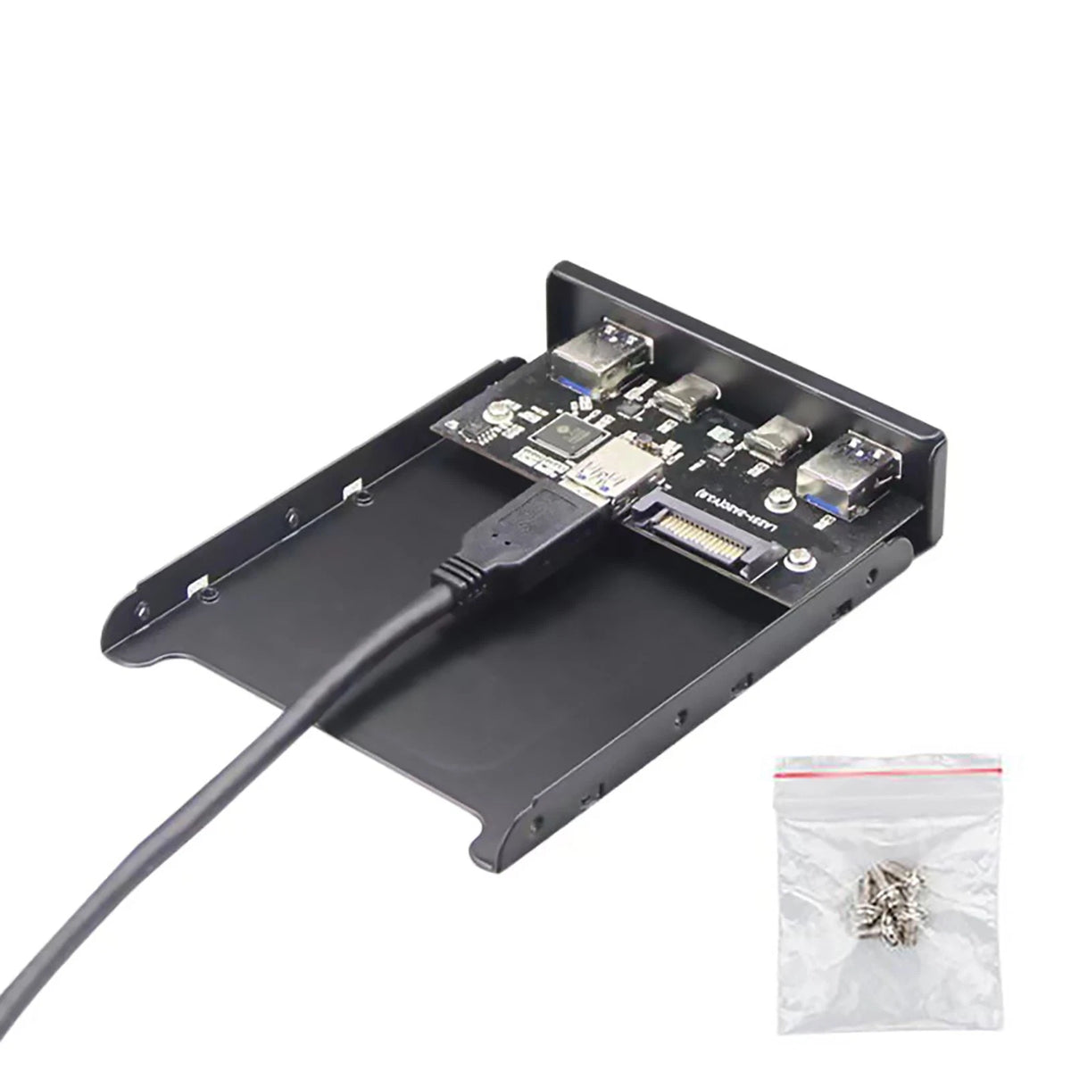 3.5 Inch Ports USB Front Panel Floppy Bay Expansion Adapter Computer Accessories