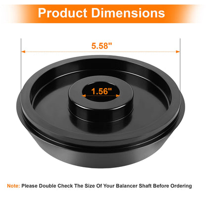Wheel Balancer Large Cone for Ford F450 F550 40mm Shaft Coats Hunter-Black