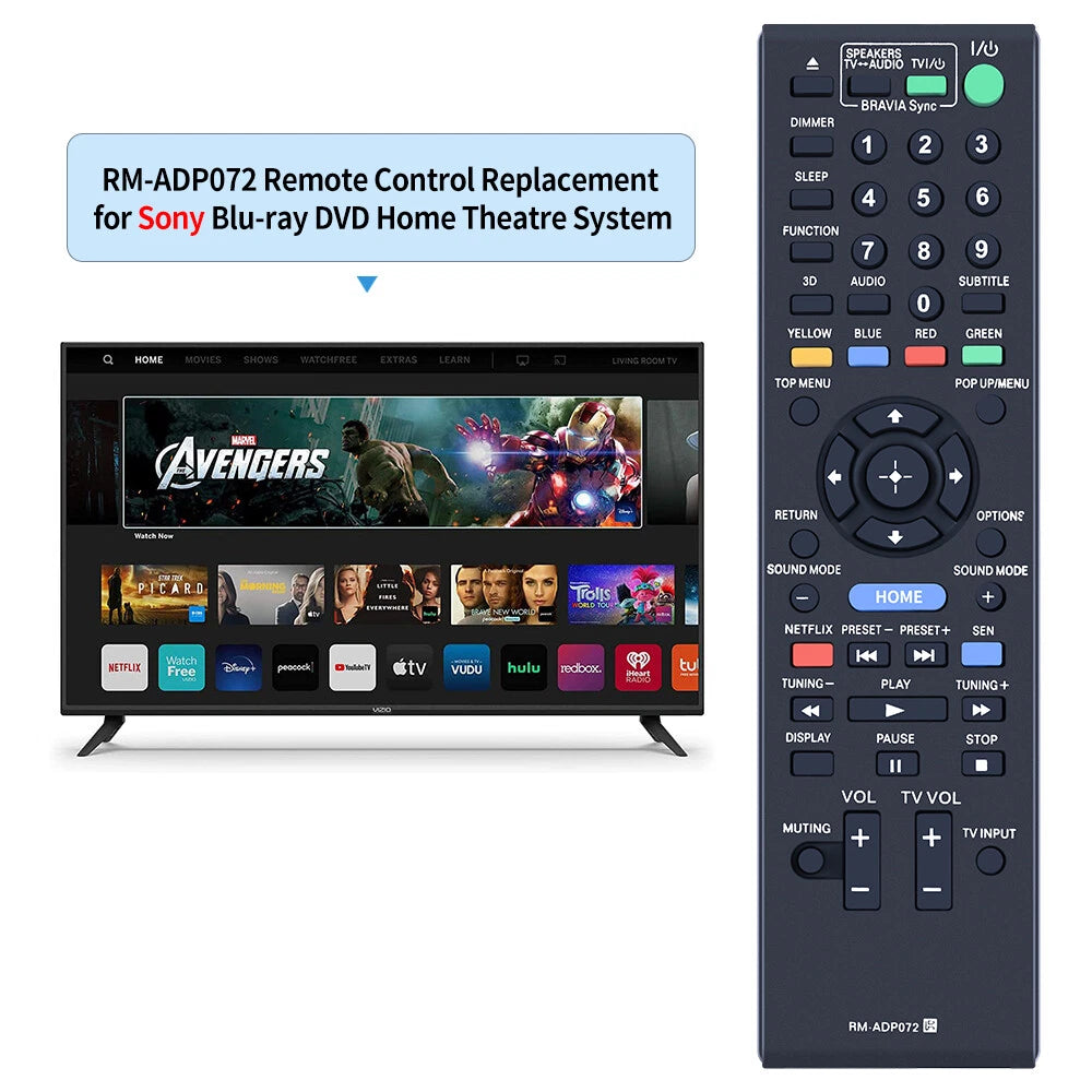 RM-ADP072 Remote Control For Sony DVD BDV-E390 BDV-E385 BDV-T39