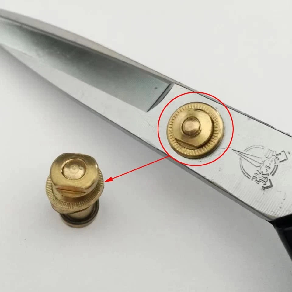 TorSor 3 Pack Tailor Scissors Pivot Bolt and Nut Replacement Central Copper