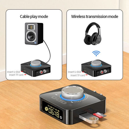 Bluetooth 5.0 Receiver Wireless 3.5mm Jack AUX TF Card RCA Audio Stereo Adapter