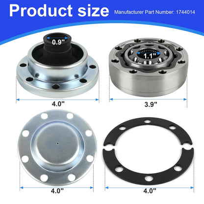 Factory Replacement CV Joint Kit - High-Angle Rzeppa 1744014 for 2007-2018 Jeep