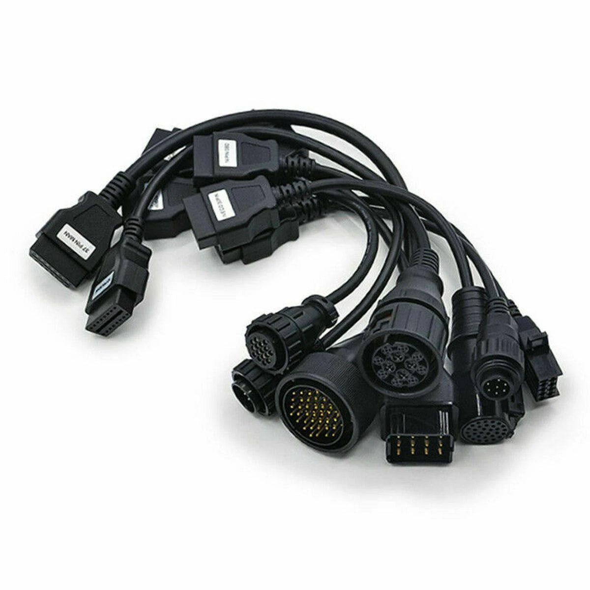 8 Pcs OBD2 OBDII Full Set Diagnostic Tool Adapter Truck Cables For CDP B9 C