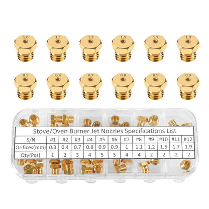 36PCS 6 mm Diameter Gas Range Stove Oven Orifice Conversion Kit For Butane Gas