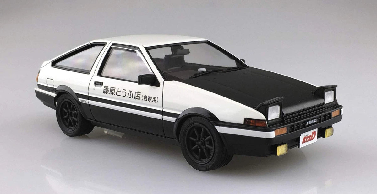Aoshima Fujiwara Takumi AE86 Trueno Project-D Toyota 1:24 Small, Multicolor