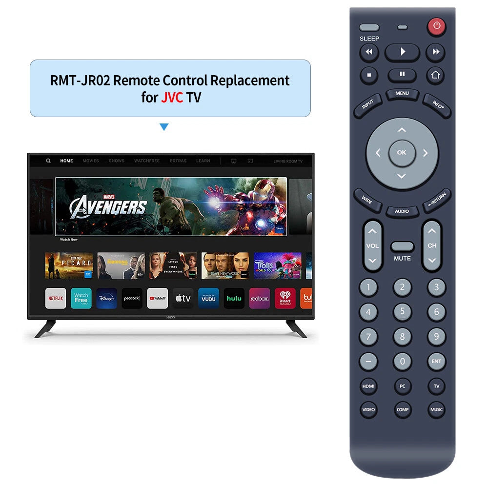 RMT-JR02 For JVC LED TV Remote Control EM42FTR EM48FTR EM55FTR EM65FTR